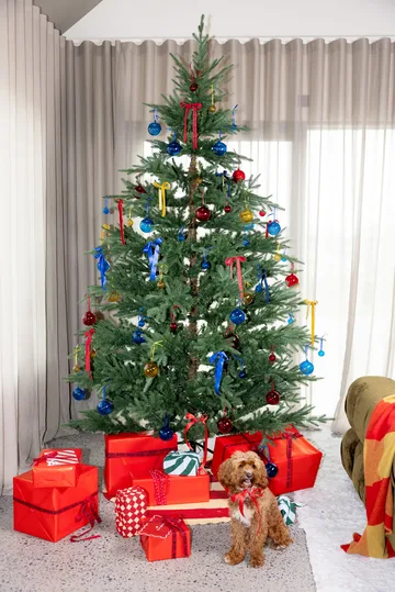 Opacity kerstbal XS Ø4 cm 4-pack - Geel - Byon