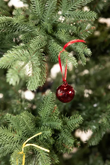 Opacity kerstbal XS Ø4 cm 4-pack - Rood - Byon
