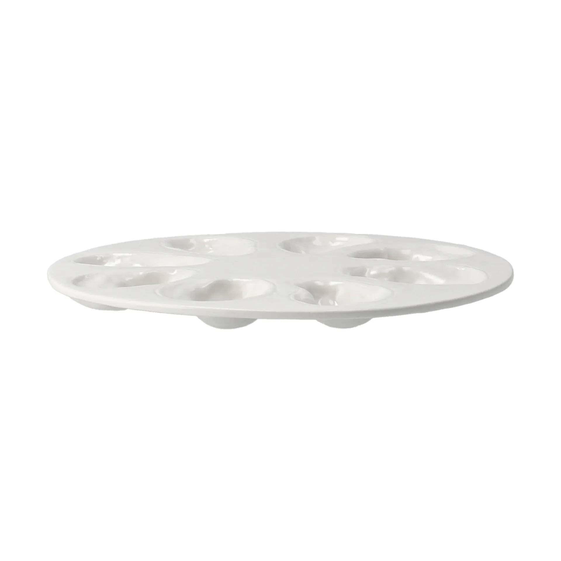 Oyster bord Ø27 cm, Wit Byon