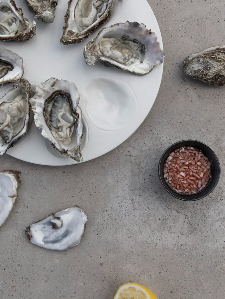 Oyster bord Ø27 cm, Wit Byon