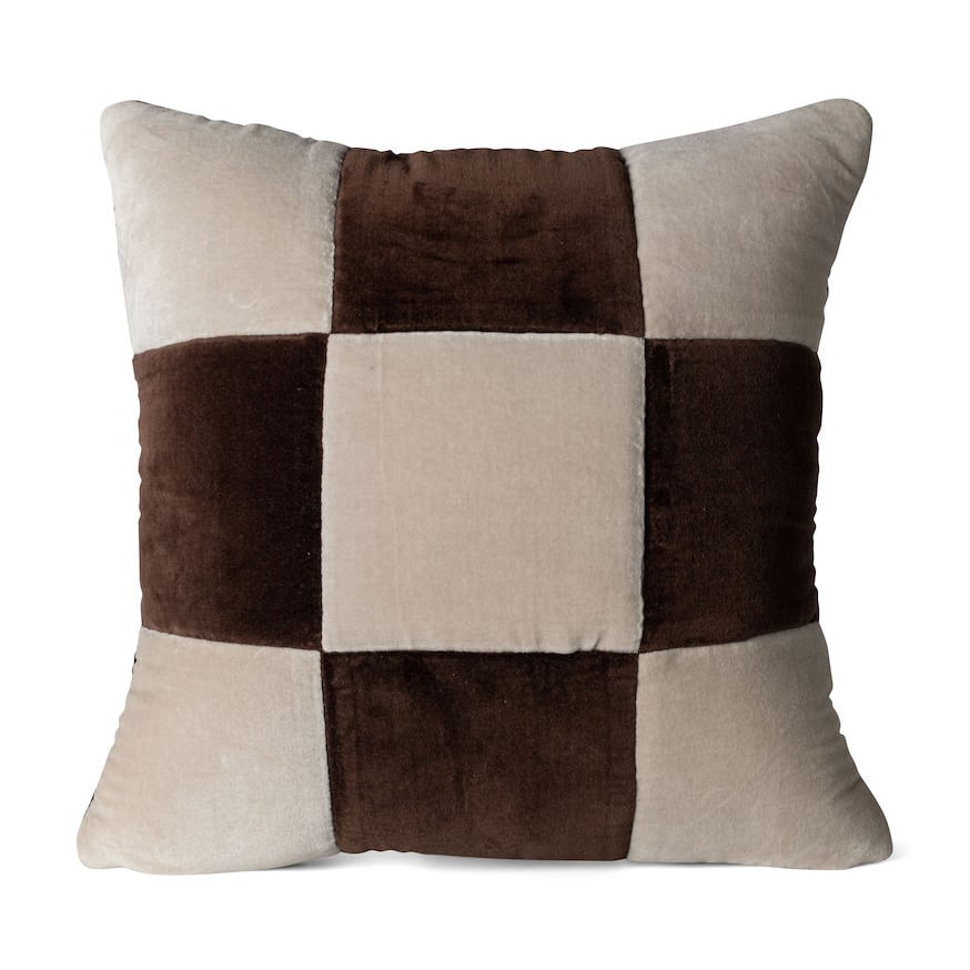 Byon Pad kussen 45x45 cm Brown-beige | Scandinavisch Interieur | Kussens | Bruin