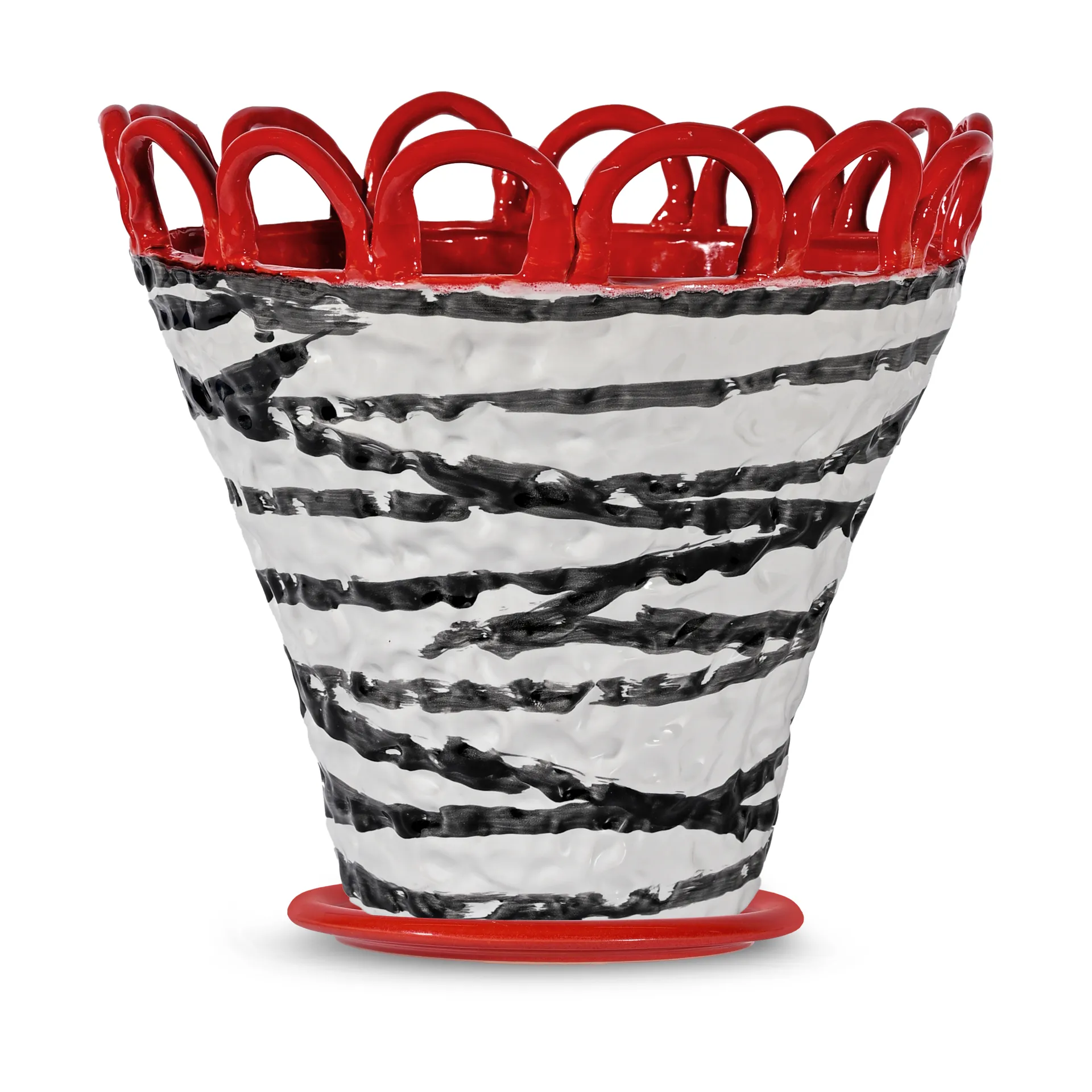 Patty pot L Ø30 cm, Zebra-rood Byon