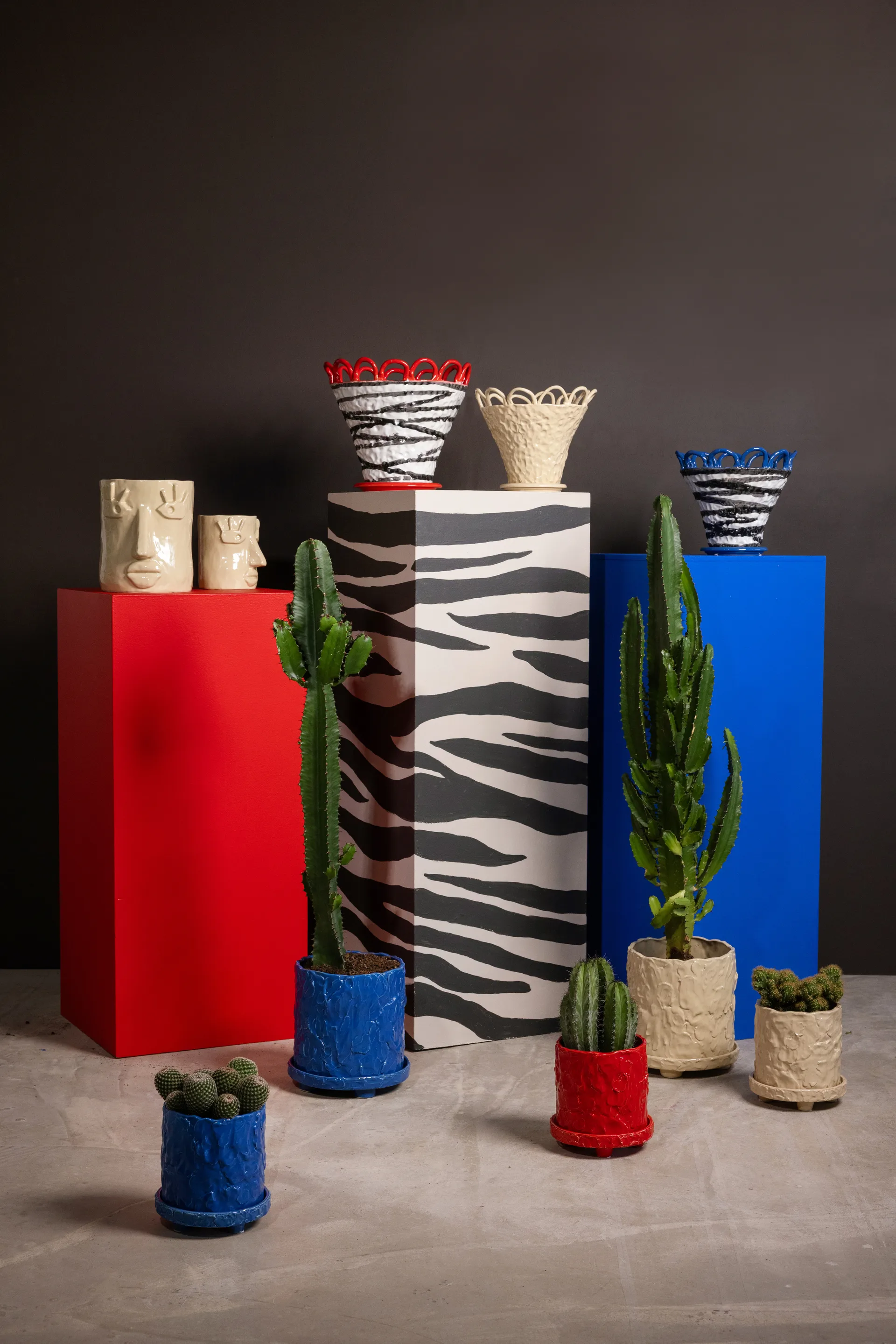 Patty pot L Ø30 cm, Zebra-rood Byon