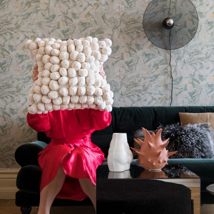 Pom Pom kussen 45x45 cm, Off white Byon