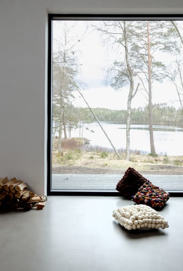 Pom Pom kussen 45x45 cm - Off white - Byon