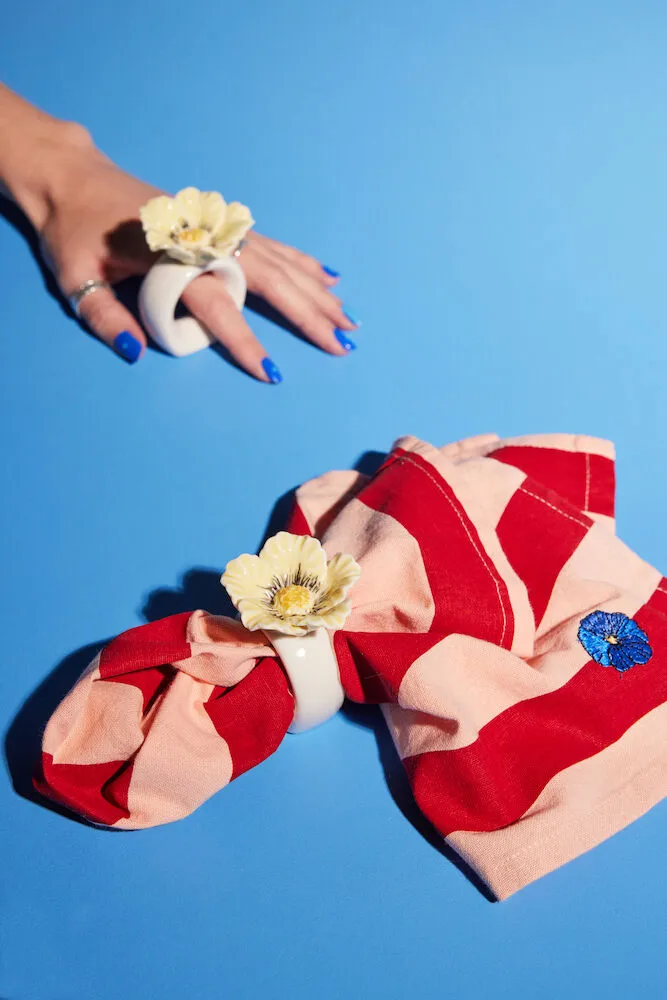 Poppy servetring 2-pack, Beige Byon