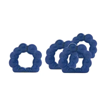 Porto servetring 4-pack - Blauw - Byon