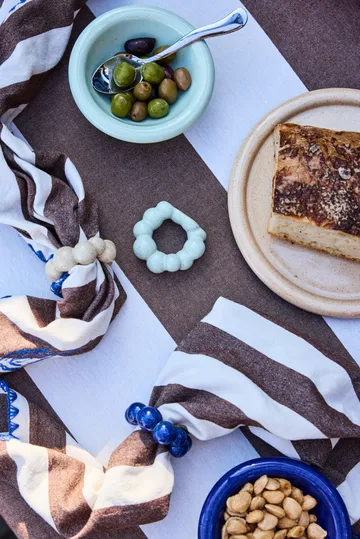 Porto servetring 4-pack - Blauw - Byon