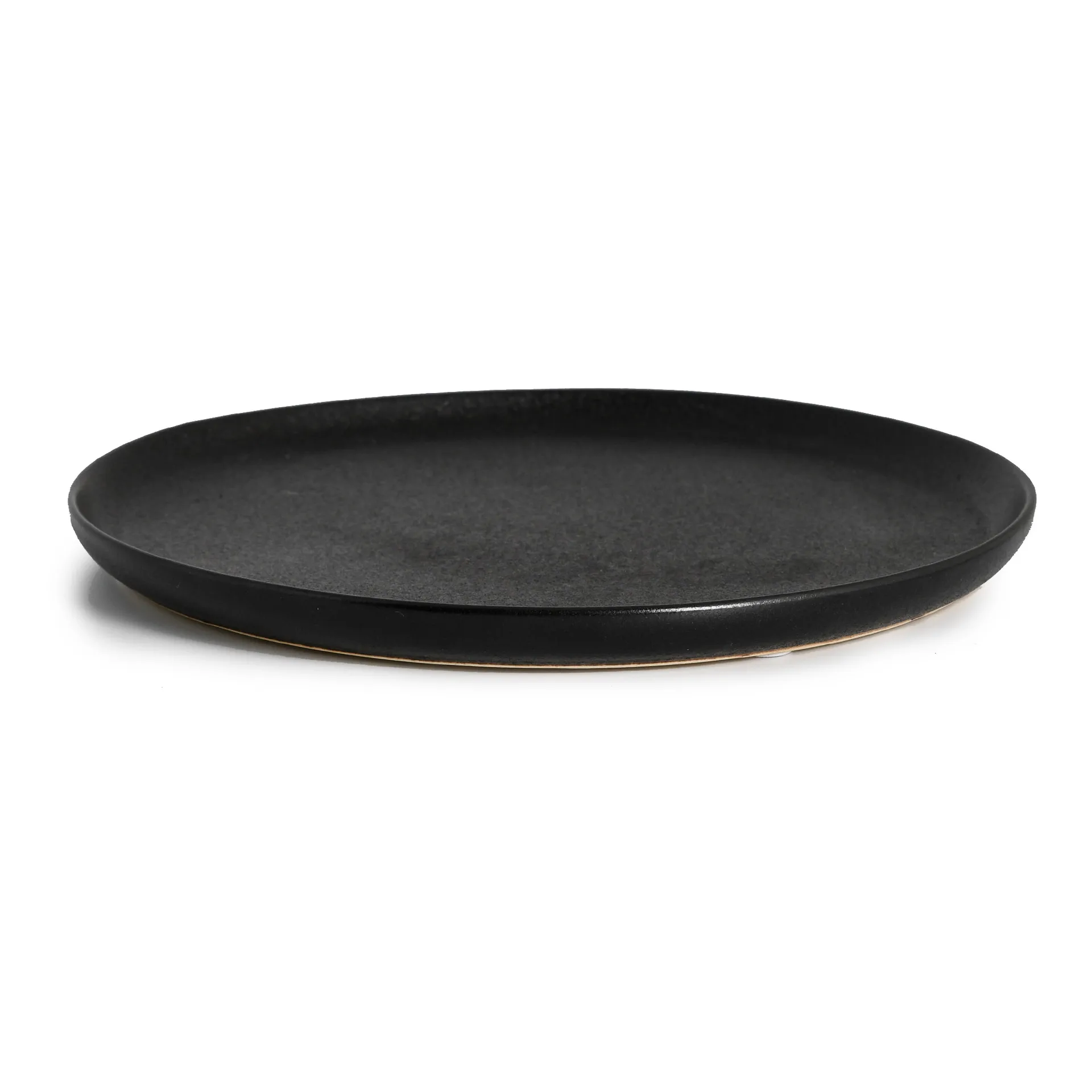 Raw Black bord Ø 20 cm, Zwart Byon
