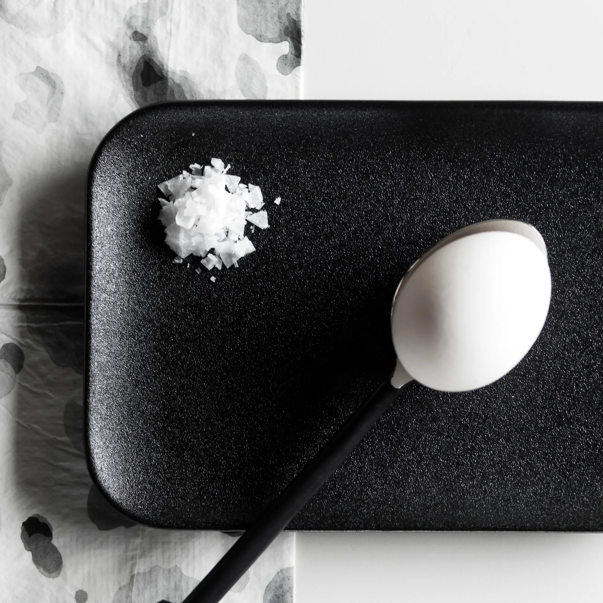 Raw Black rechthoekig bord, Zwart Byon