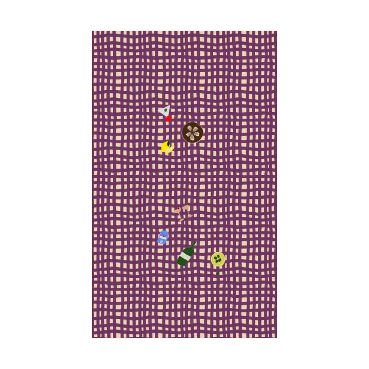 Sera tafelkleed - Pruim (paars), 150x280 cm - Byon