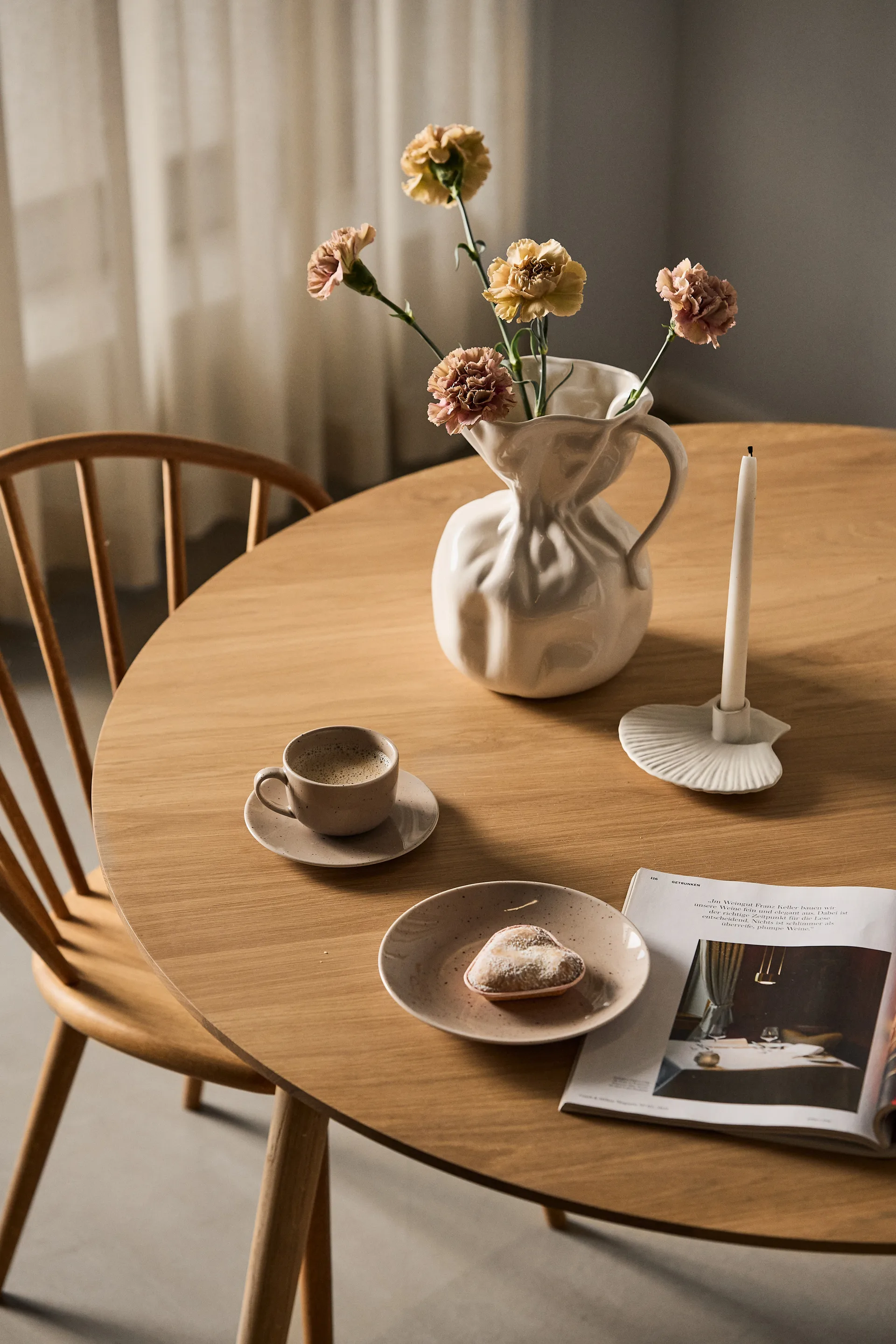 Shell kandelaar 15,5 cm, White Byon