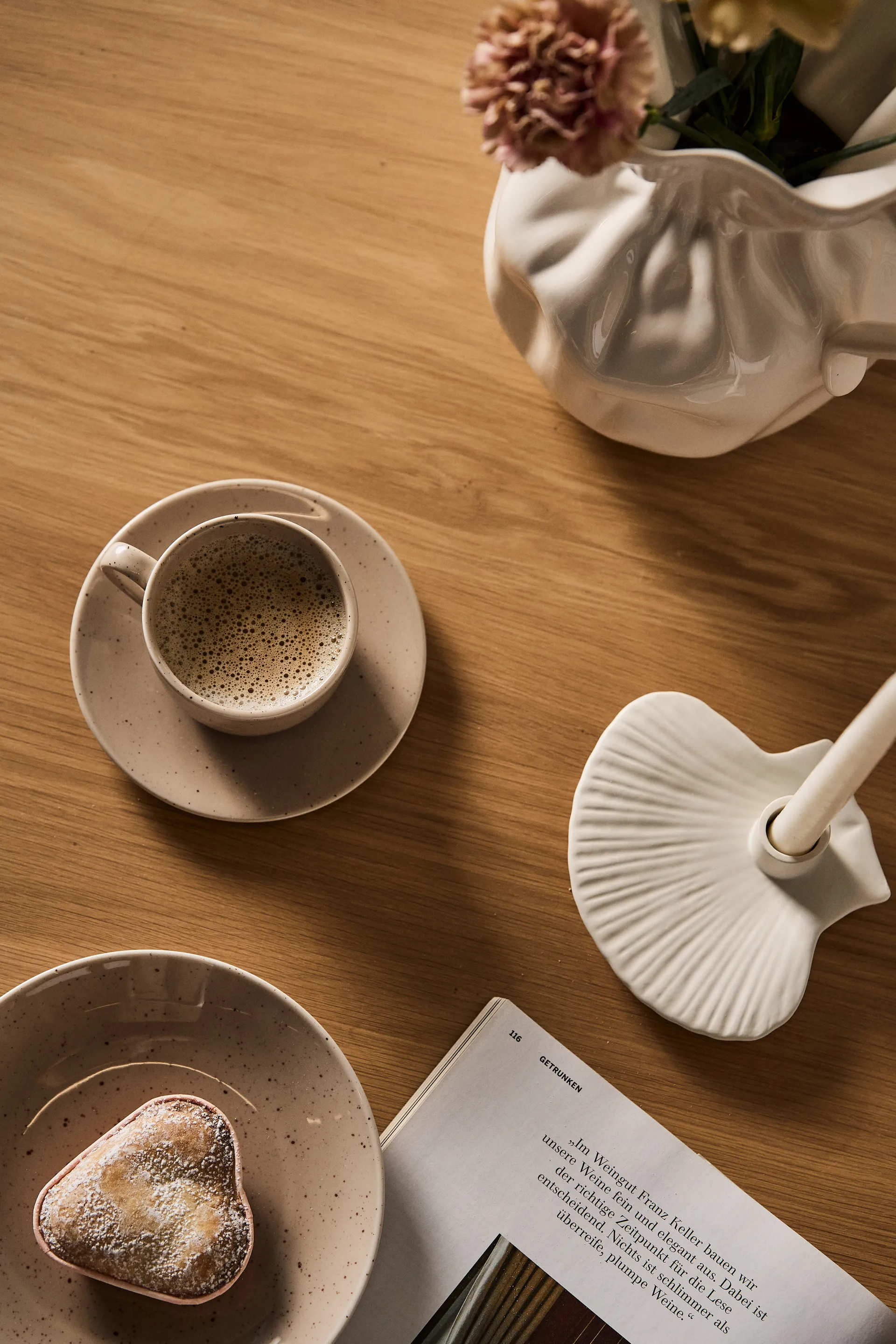 Shell kandelaar 15,5 cm, White Byon