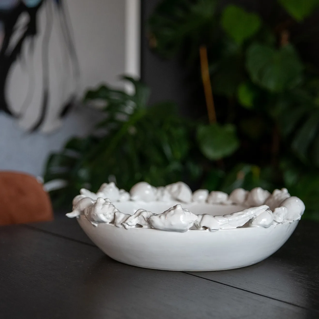 Shell schotel 38 cm, Wit Byon