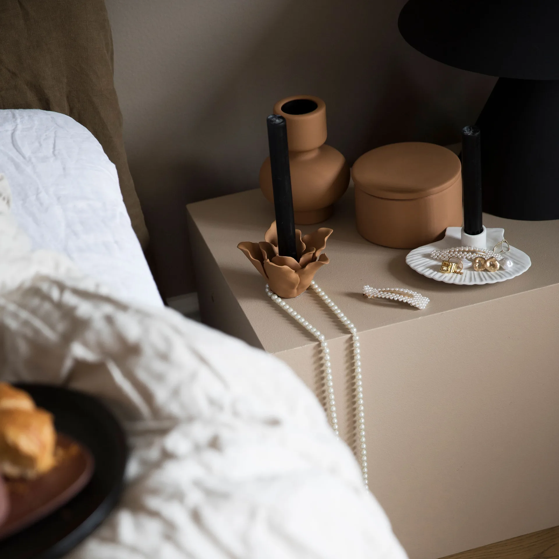 Sienna kaarsenhouder 16 cm, Terracotta (bruin) Byon