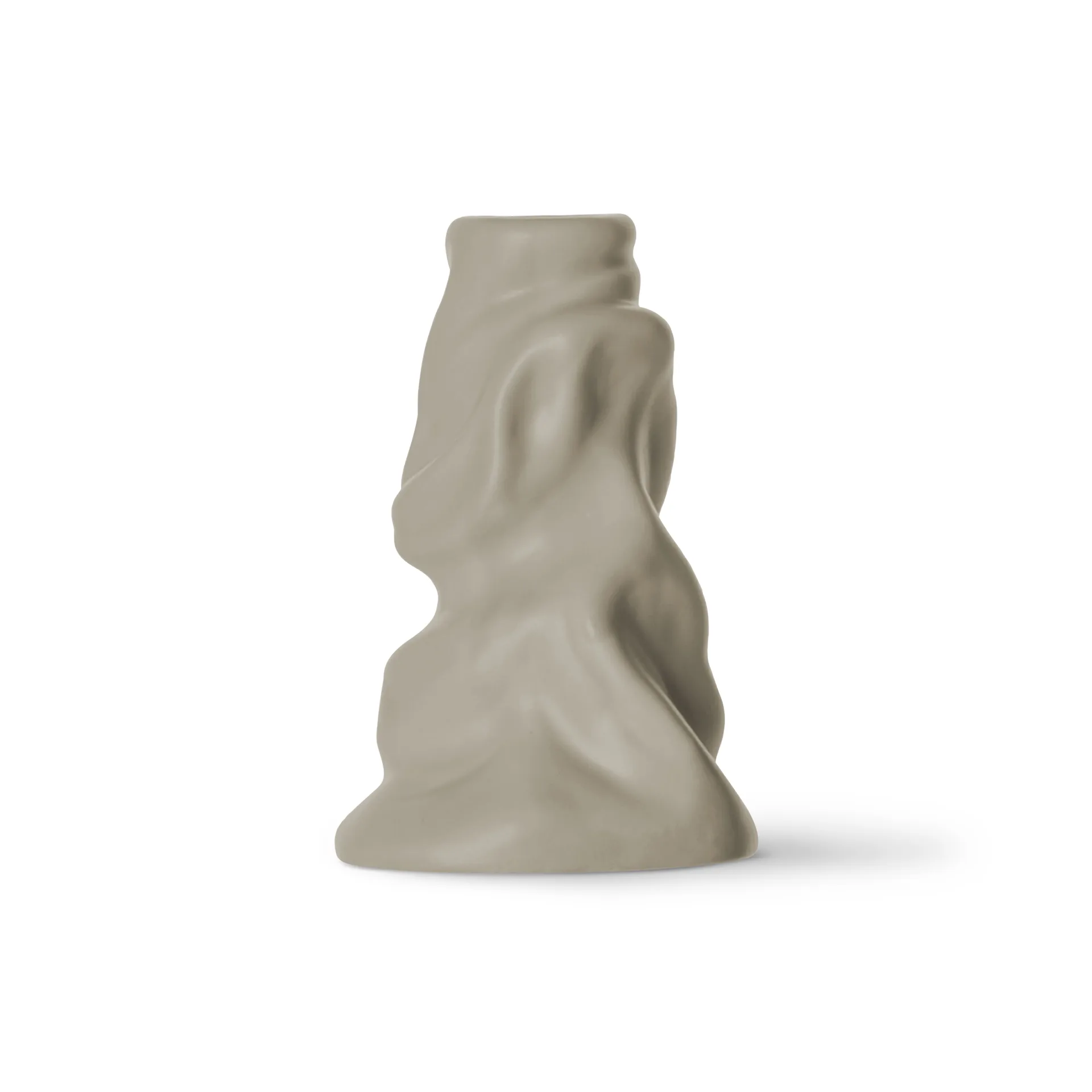 Soft ice cream kandelaar 10 cm, Beige Byon