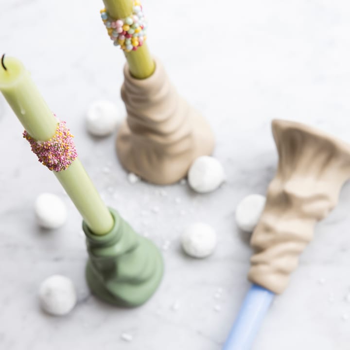 Soft ice cream kandelaar 10 cm - Beige - Byon