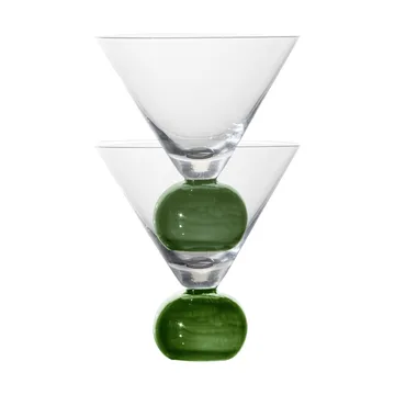 Spice glas 24 cl 2-pack - Helder-donkergroen - Byon