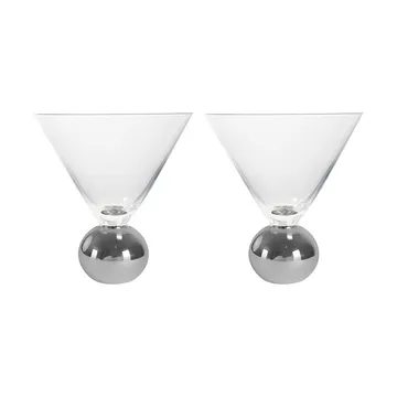 Spice glas 24 cl 2-pack - Helder-zilver - Byon