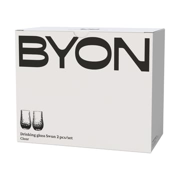 Swan drinkglas 2-pack - Helder - Byon