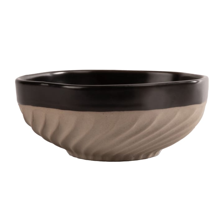Swirl kom Ø11 cm - Zwart-beige - Byon