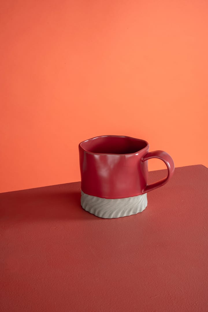 Swirl mok 38 cl, Rood-beige Byon