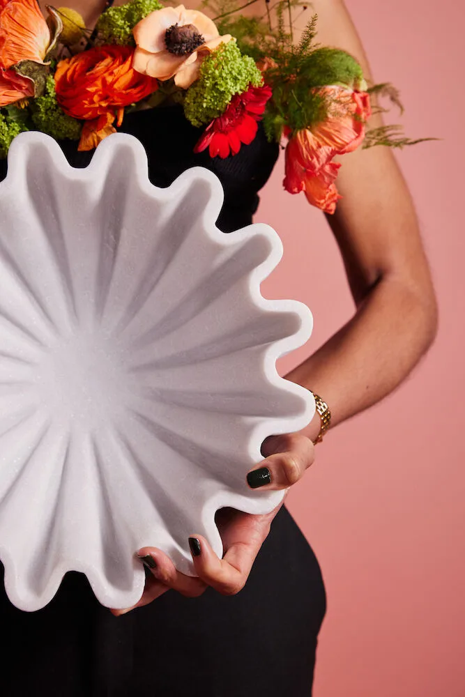 Tachi schaal Ø30,5 cm, Marmer Byon