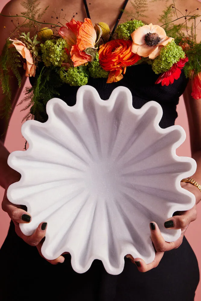 Tachi schaal Ø30,5 cm, Marmer Byon