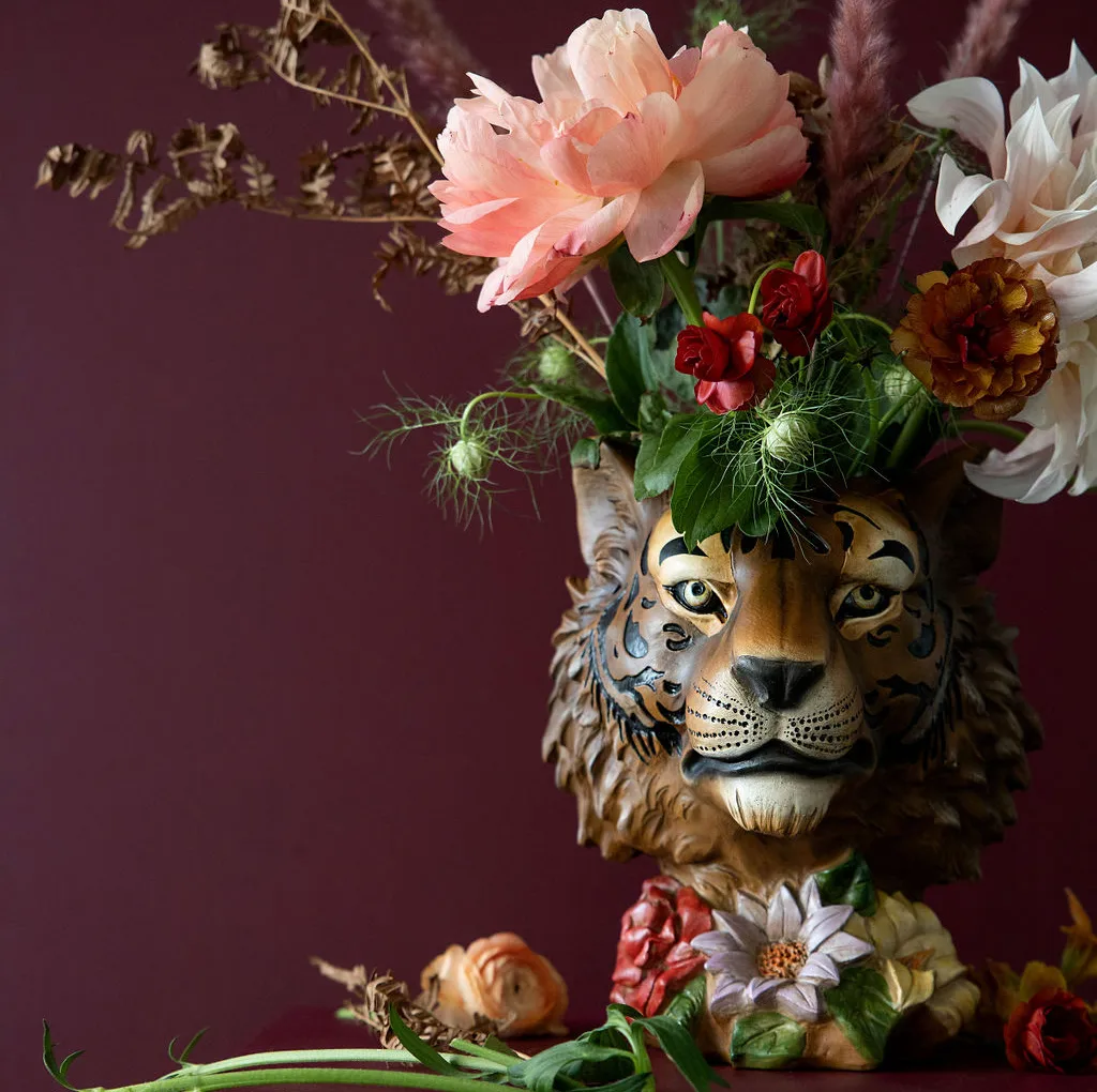 Tiger vaas 28,5 cm, Multi Byon