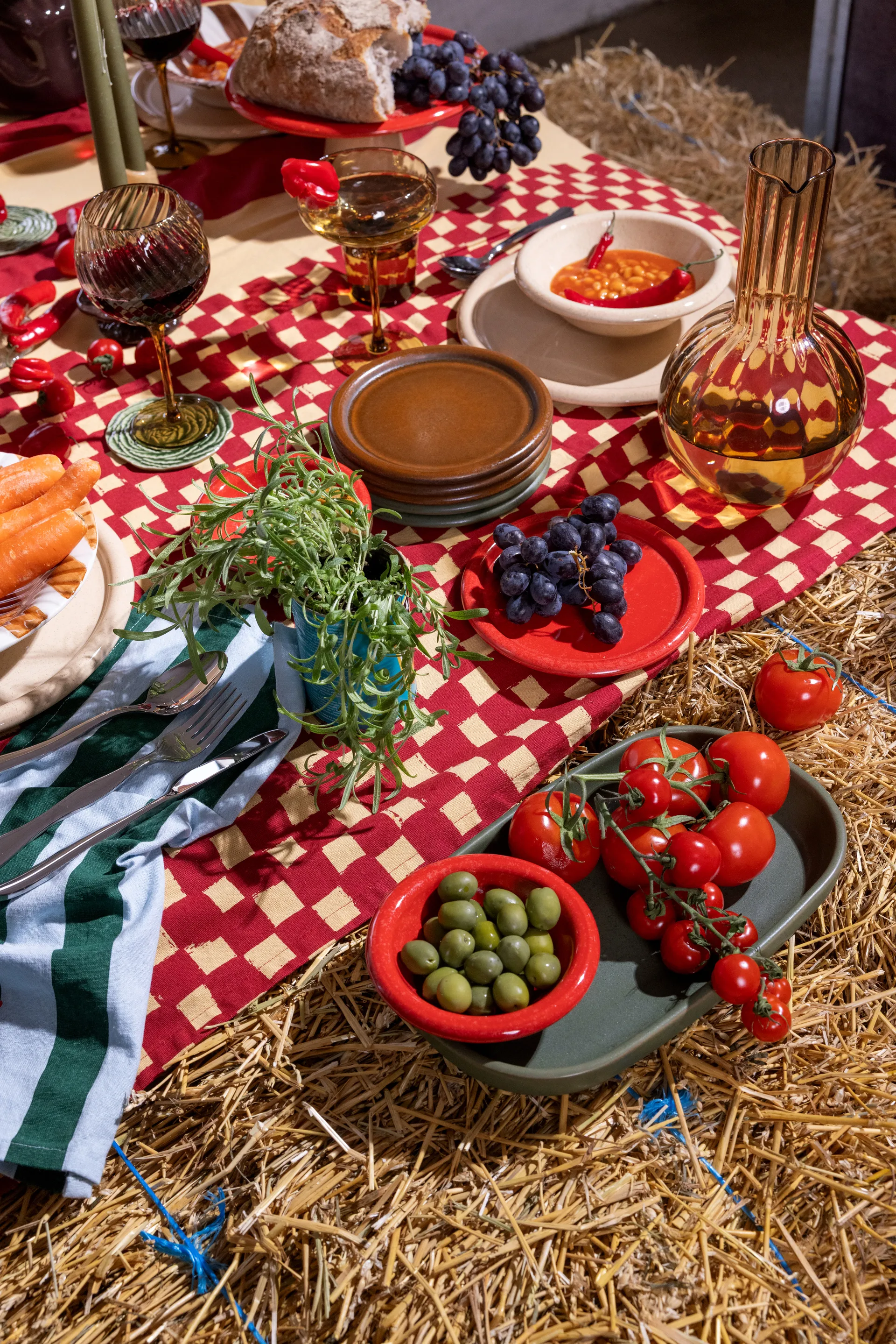 Veggie glasonderzetter Ø10 cm 2-pack, Groen Byon