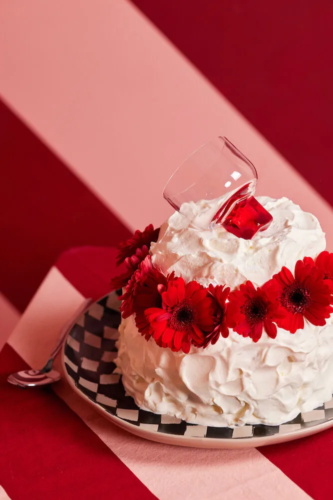 Victoria glas 35 cl 2-pack, Rood-transparant Byon