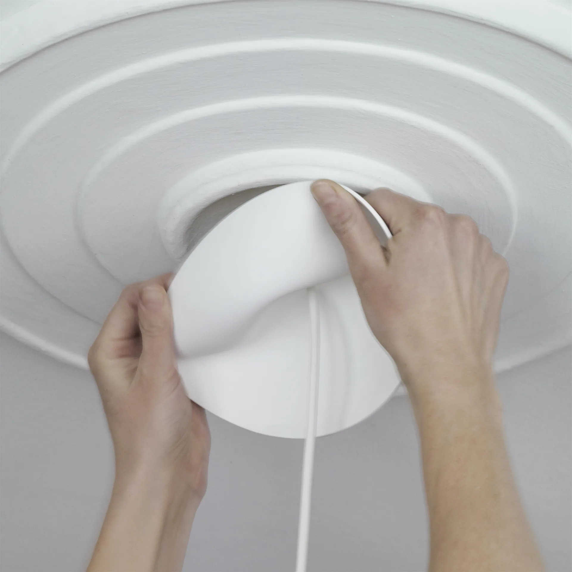 CableCup mini Plafondkap, zwart CableCup