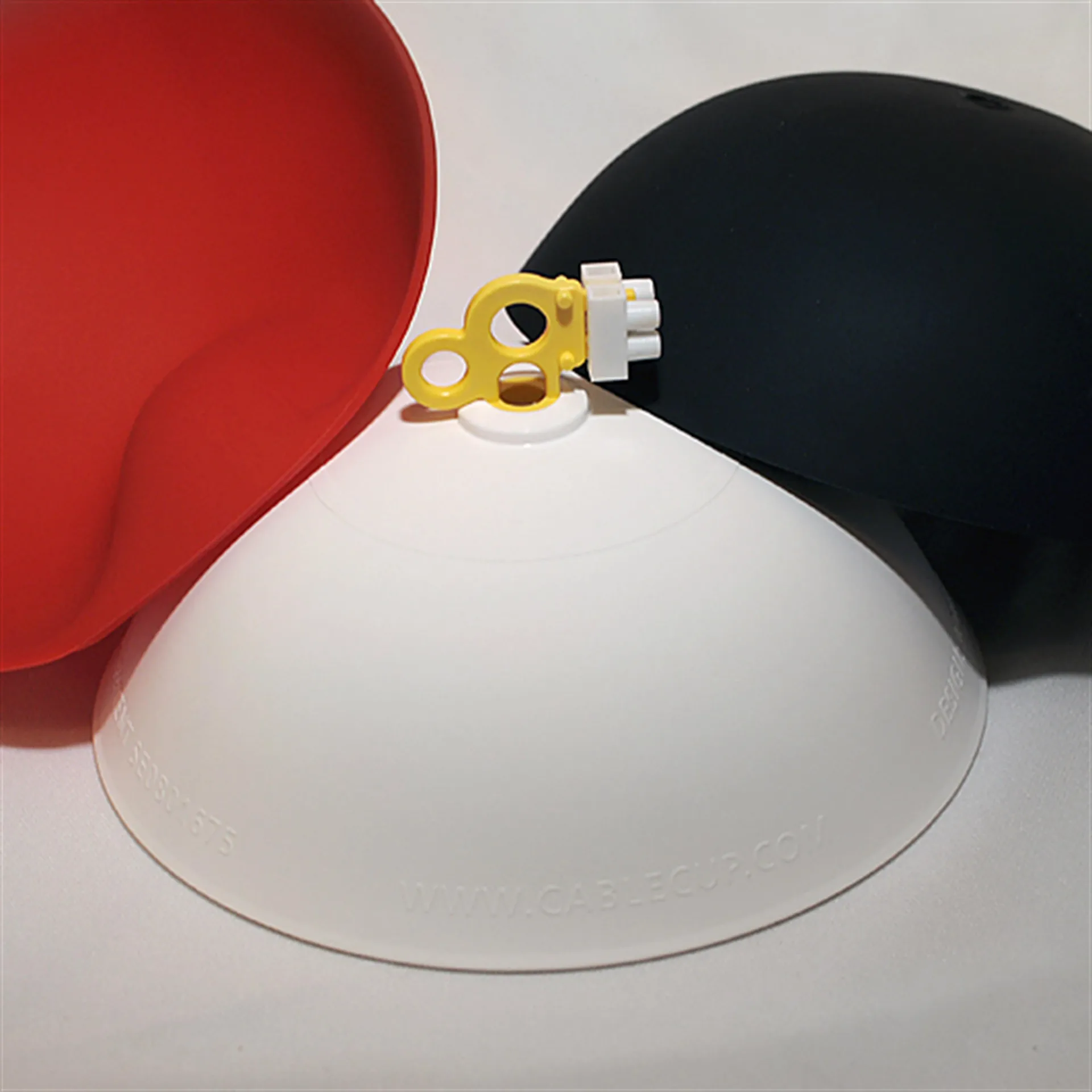 CableCup Plafondkap, zwart CableCup