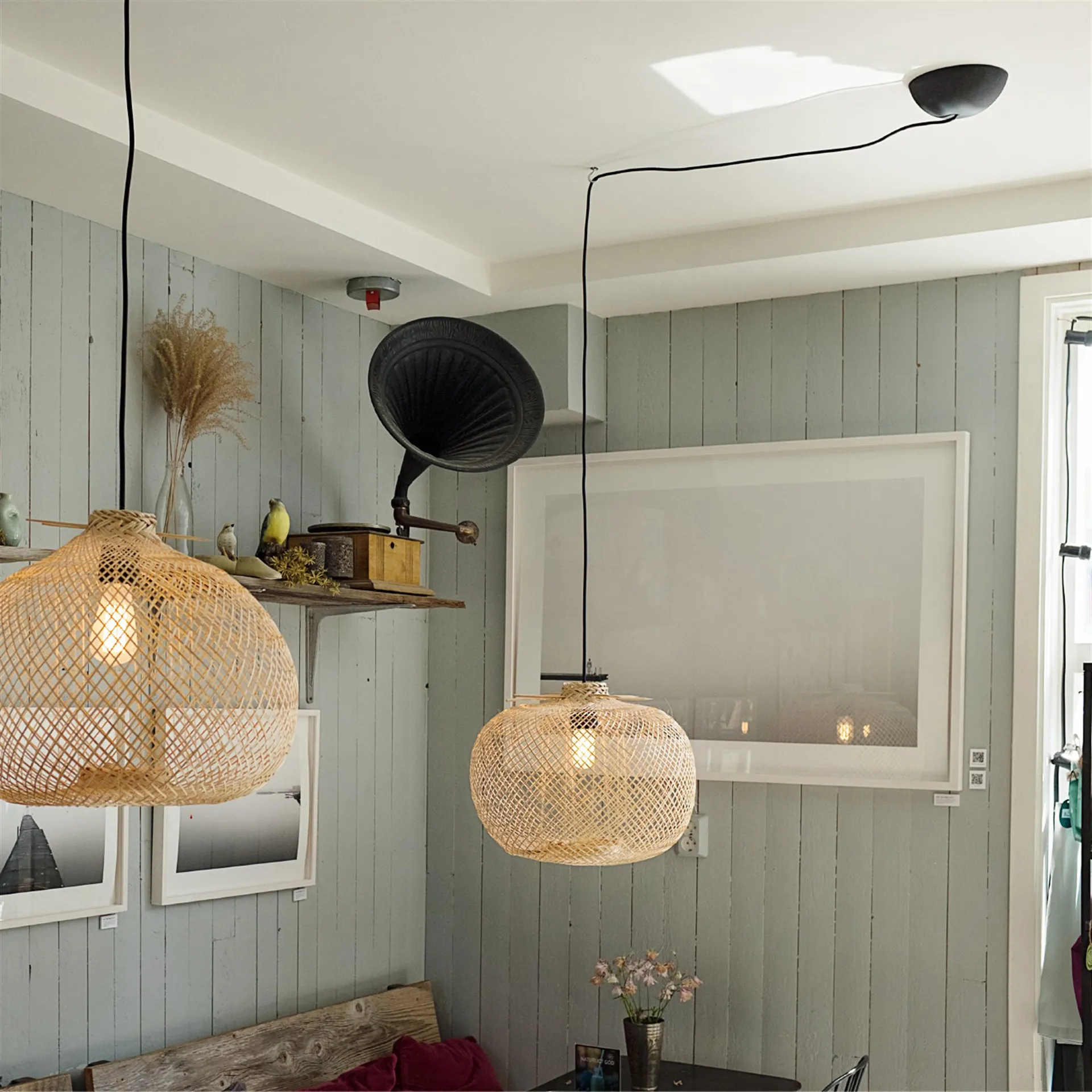 CableCup Plafondkap, zwart CableCup