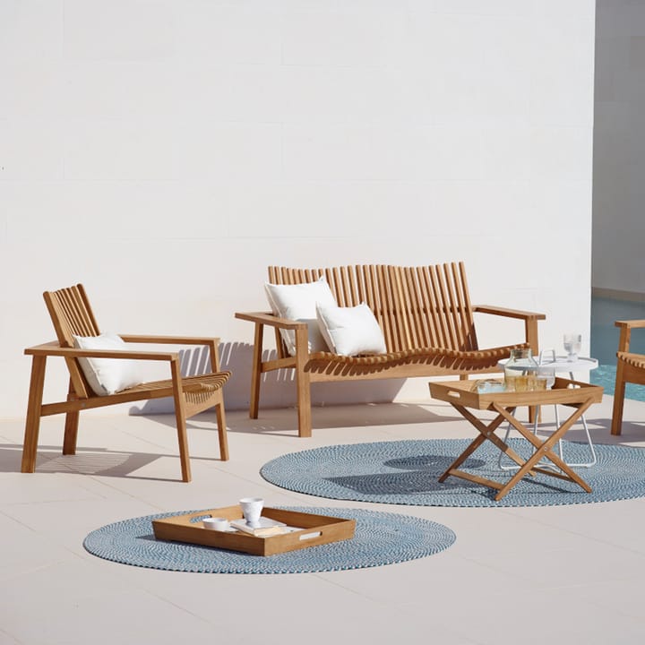 Amaze bank 2-zits, Teak Cane-line