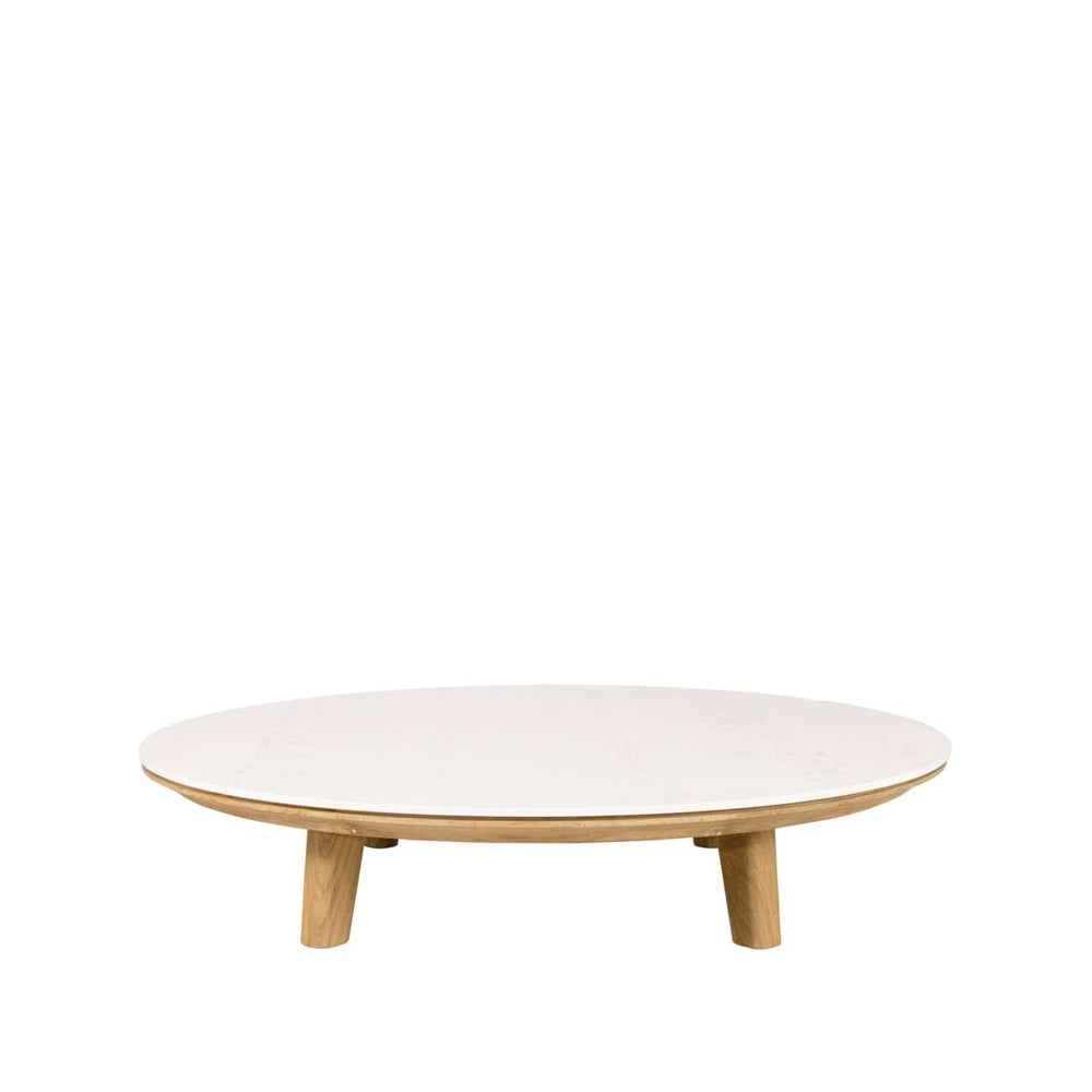 Cane-line Aspect salontafel Travertin-teak | Scandinavisch Interieur | Tuintafels | Beige