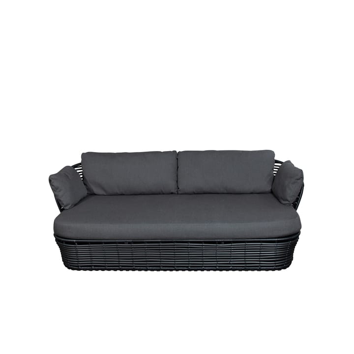 Basket  Bank 2-zits, Graphic grey, grijze kussens Cane-line