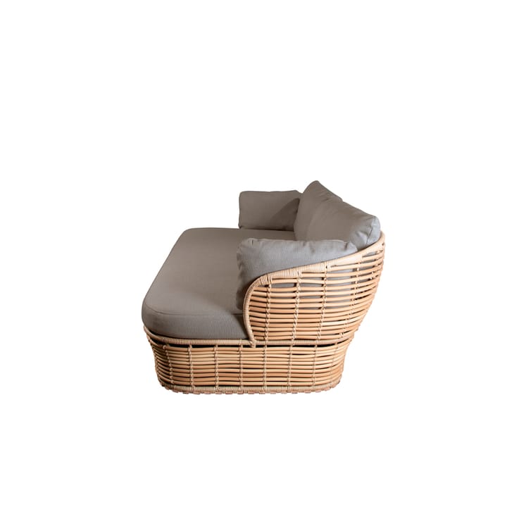 Basket  Bank 2-zits, Natural, incl. taupe kussens Cane-line