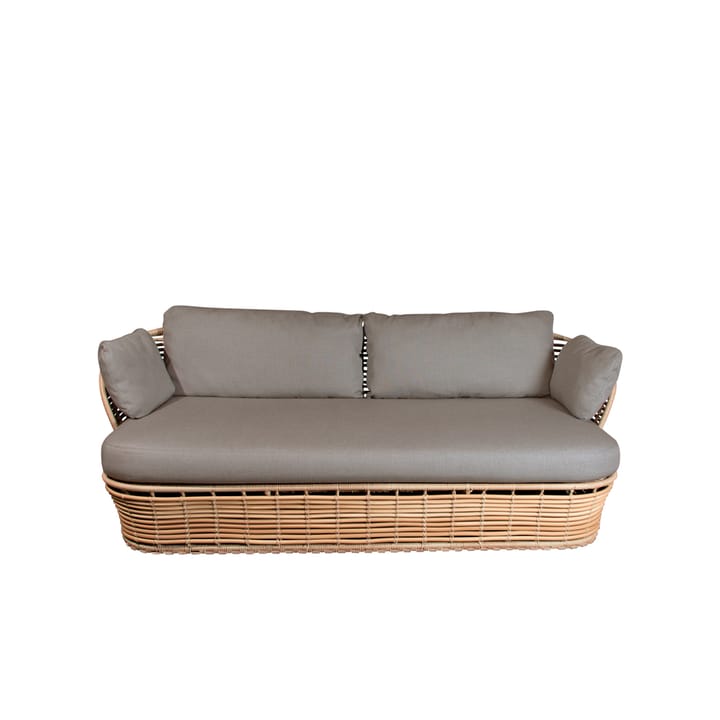Basket  Bank 2-zits, Natural, incl. taupe kussens Cane-line