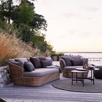 Basket loungefauteuil - Natural, incl. taupe kussens - Cane-line