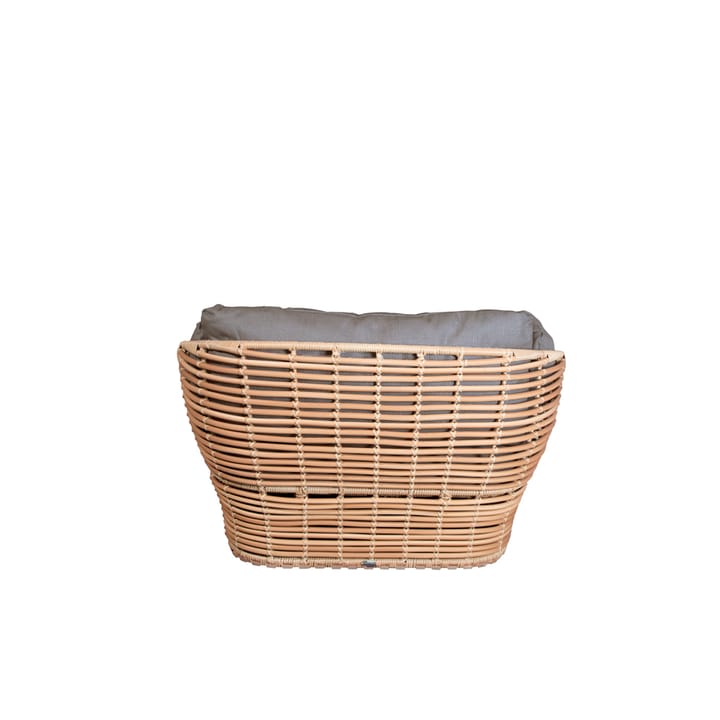 Basket loungefauteuil, Natural, incl. taupe kussens Cane-line