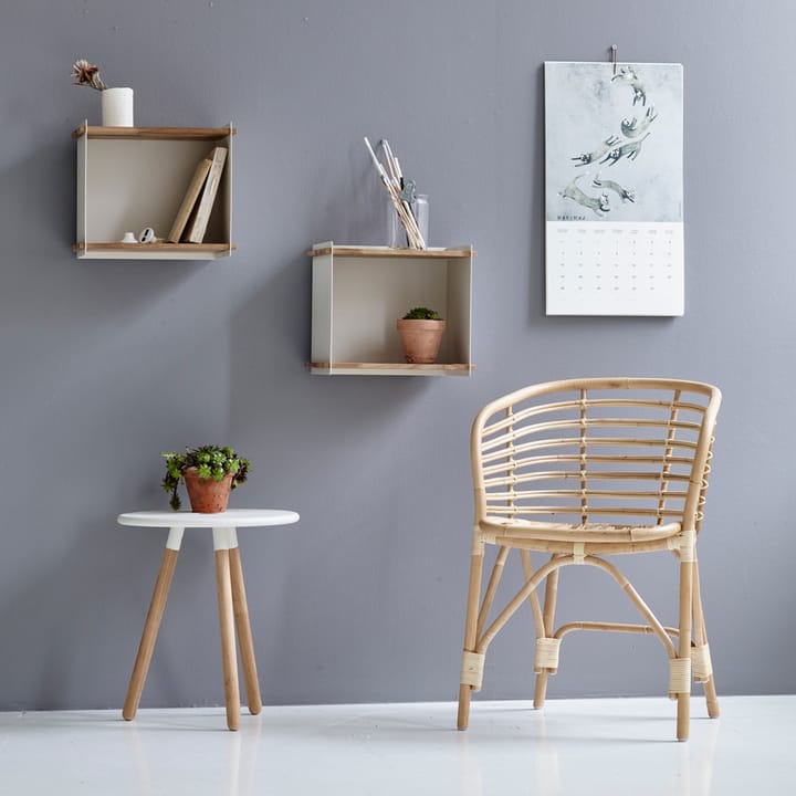 Box opbergkist, White, teak Cane-line