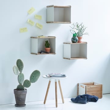 Box Wall opslag - White, teak - Cane-line