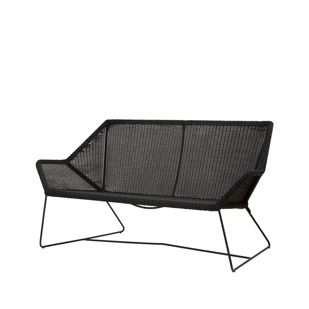 Cane-line Breeze bank 2-zits weave Black | Scandinavisch Interieur | Zwart