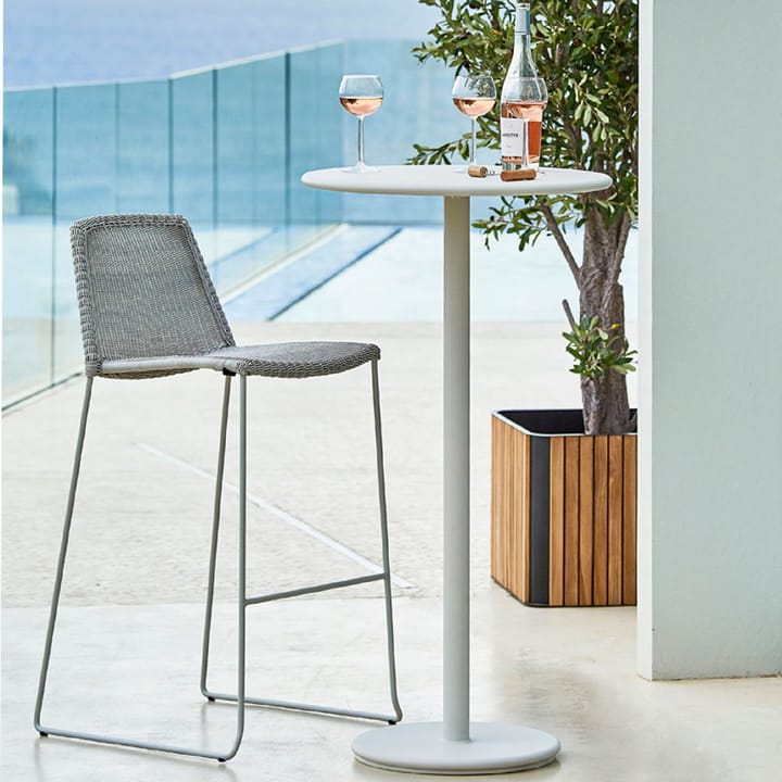 Breeze barkruk, Light grey Cane-line