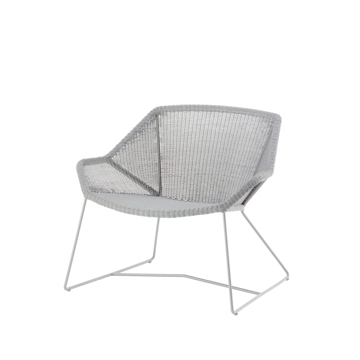 Breeze lounge stoel weave - White grey - Cane-line