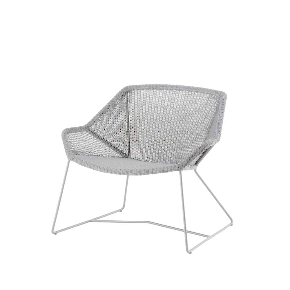 Cane-line Breeze lounge stoel weave White grey