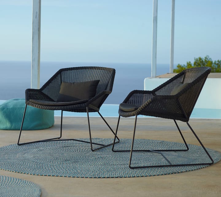 Breeze loungeset loungestoel, Cane-line Natté black Cane-line