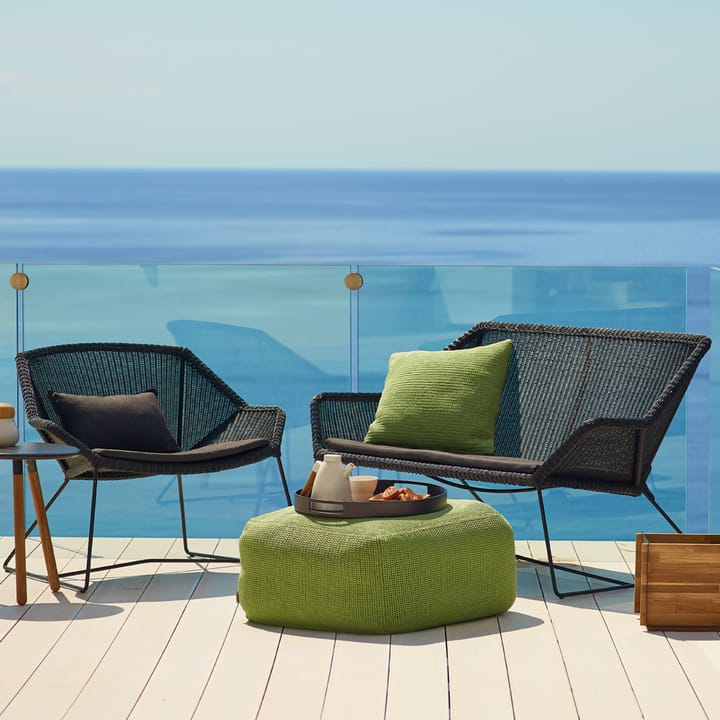 Breeze loungestoel hoge rug weave - White grey - Cane-line