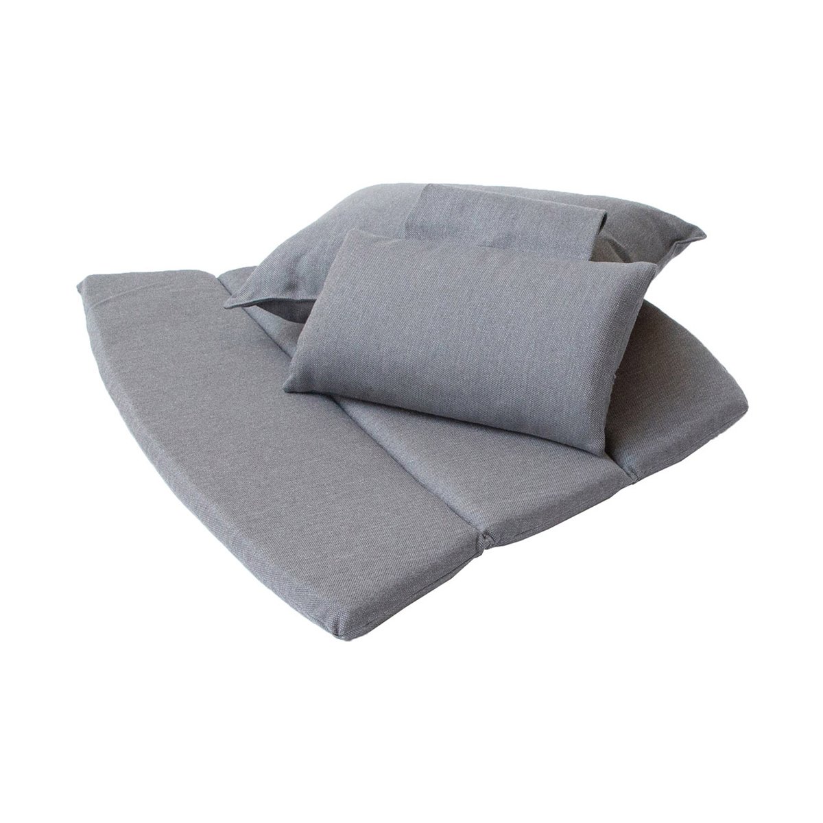 Cane-line Breeze loungestoel kussenset met hoge rug Cane-line Natté grey